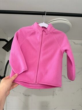 Kids Pink Zippered polar Jacket